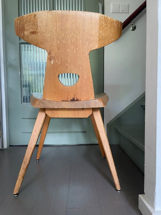 Jacob Kielland-Brandt Pine Chair 1960's – Chairs and lounge chairs, Wood (photo 4 of 6)