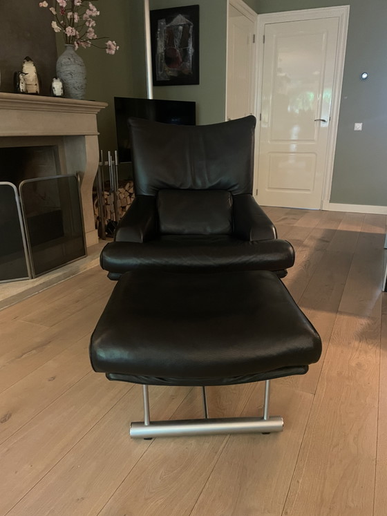 Image 1 of Rolf Benz Sessel mit Hocker