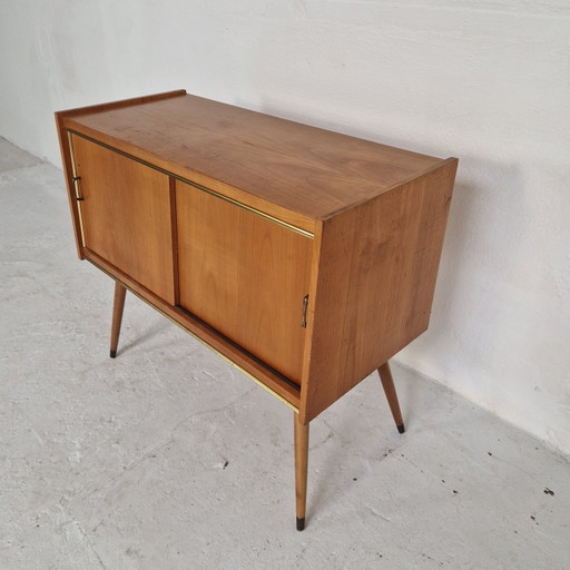 Mid Century TV Cabinet – tv meubelen, Metal, Wood (photo 2 of 6)