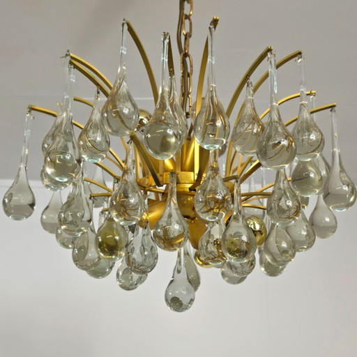 Palwa Teardrop Murano Kronleuchter 60er Mid Century