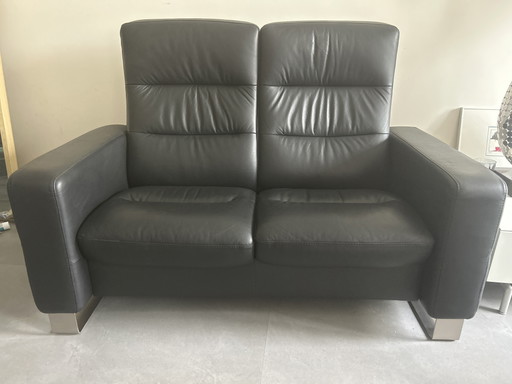 Stressless Wave 2 Zits – 2 zitsbanken, Leather, Metal (photo 2 of 7)