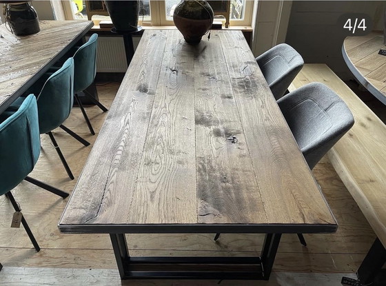 Image 1 of Tavolo da pranzo vintage color rovere da bar