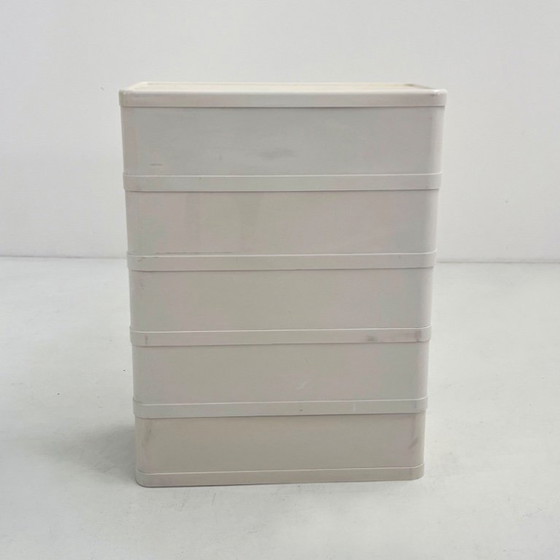 Image 1 of Cassettiera bianca modello 4964 di Olaf Von Bohr per Kartell, anni '70