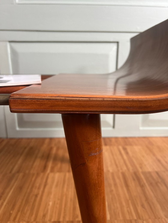 Image 1 of Rara mesa de centro original Cor Alons para C. den Boer Gouda (años 50, teca y cristal)