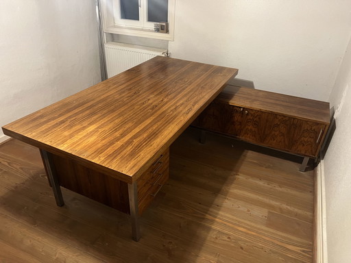 Bureau design en palissandre vintage