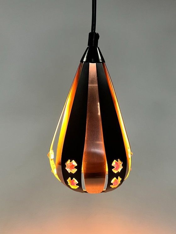 Image 1 of intage Druppel Hanglampje, Werner Schou, 1960's Denemarken