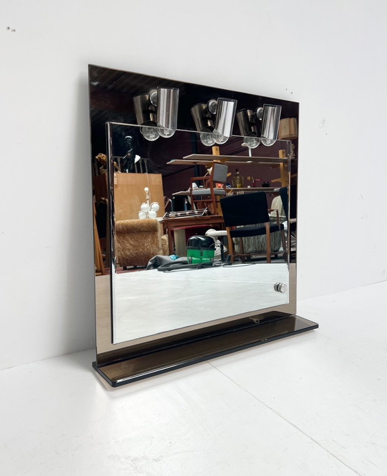 Image 1 of Midcentury Italian Makeup Mirror With Lighting, 1960s