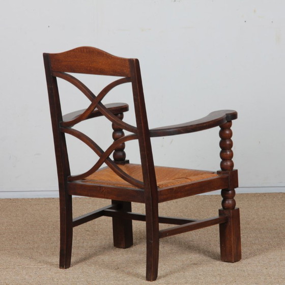 Image 1 of Pair of armchairs in the style of Charles Dudouyt, 1950