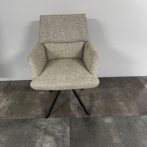 Roos set van 4 – Bert Plantagie, eetkamerstoelen, Plastic, Textile (photo 2 of 5)