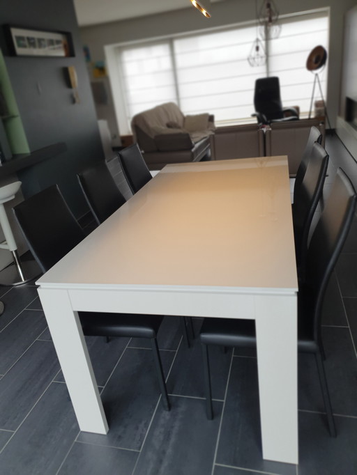 rectangular dining table for 6 to 8 people