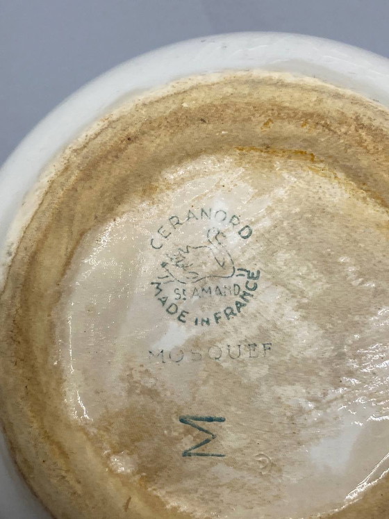 Céranord Saint-Amand Faience Sauce Boat, Mosque Decor, Art Deco – Decorative Objects (photo 6 of 6)