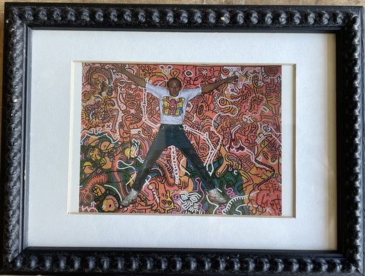 Keith Haring (1958-1990), Keith Haring in het Stedelijk Museum, Copyright Patricia Steur 1995, Gedrukt in Nederland