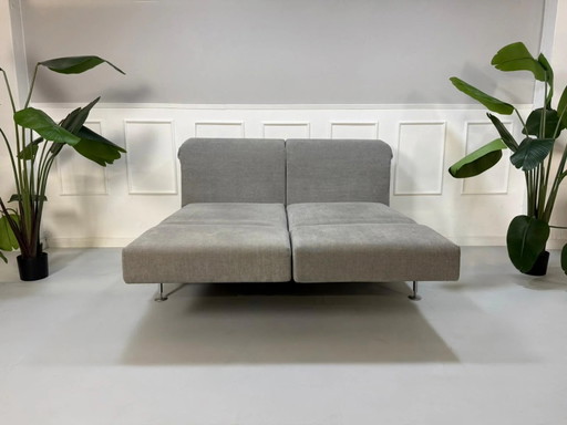 Brühl Moule Sofá Grau Silber Schlafsofa Sofá de diseño