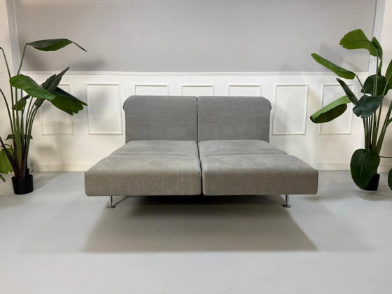 Image 1 of Brühl Moule Sofá Grau Silber Schlafsofa Sofá de diseño
