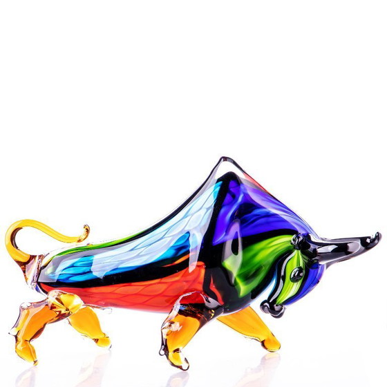 Image 1 of Taureau Murano brun grand 35 x 76 x 25 cm