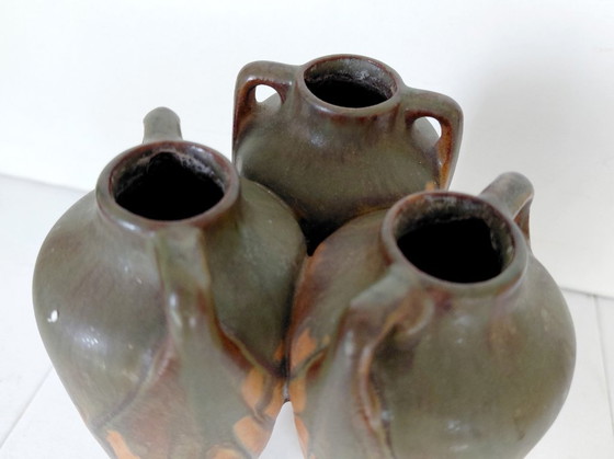 Denbac Art Nouveau, Art Déco Triptych Vase (1920er/30er Jahre) – Vasen, Ceramic (photo 6 of 12)