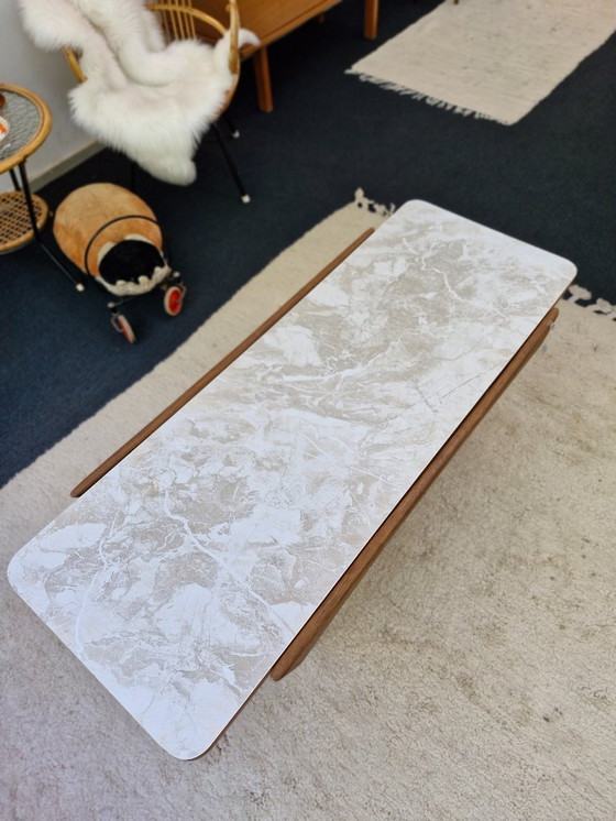 Image 1 of Table basse vintage plateau réversible 70s