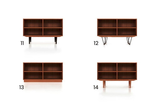 Oak bookcase stained in teak - R01