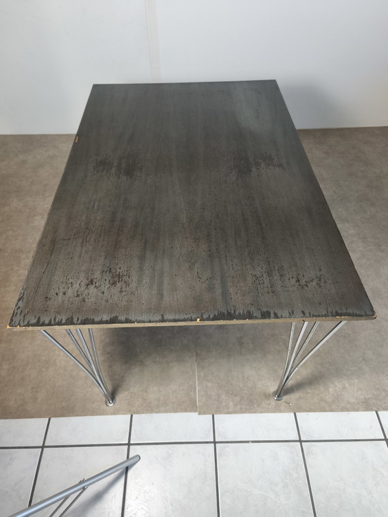 Tavolo Rettangolare Fritz Hansen anni '70 Piet Hein Bruno Mathsson Arne Jacobsen – Tavoli da pranzo, Wood (photo 9 of 11)