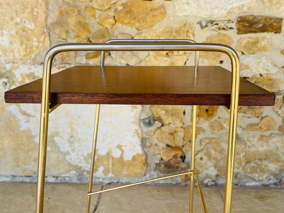 Image 1 of Mid-Century, Vintage, Bijzettafel met 2 niveaus, 1960
