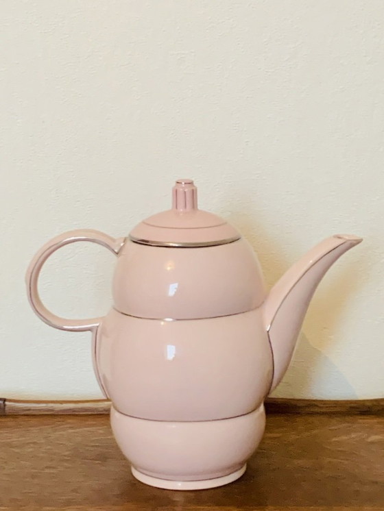 Image 1 of Art Deco theepot van RGK, Tsjechoslowakije, jaren 1930