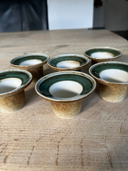 6 Porsgrund Egg Cups