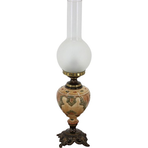 Lampe de table vintage en porcelaine 1950