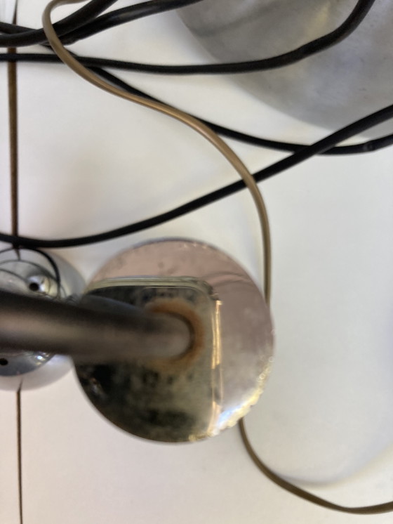 Image 1 of 5-lichts vintage jaren 70 chromen cascade hanglamp