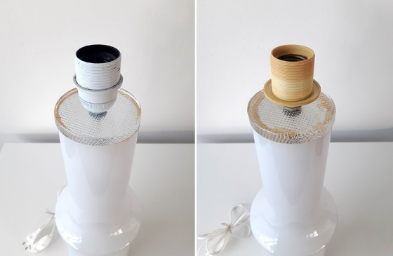 Image 1 of Beautiful table lamp by Gert Nyström with original lampshade, 1960s lamp; 2 available!