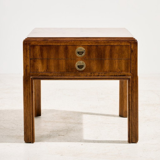 Table de chevet en érable restaurée MK11627 par Drexel