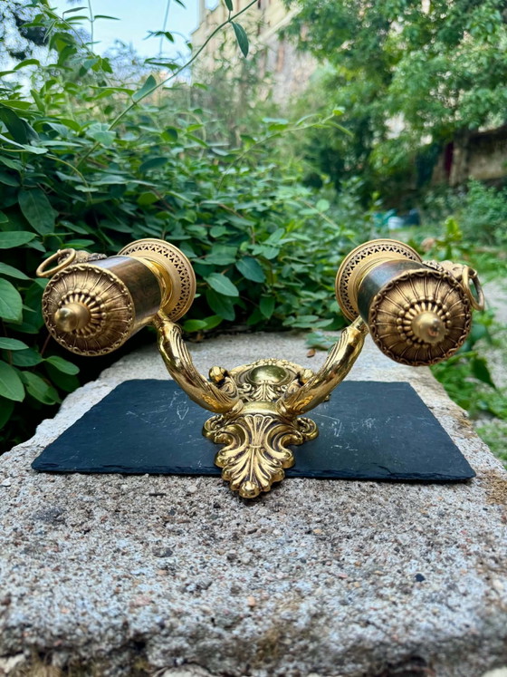 Aplique de Pared de Latón Estilo León Luis XV – Brass (photo 5 of 8)