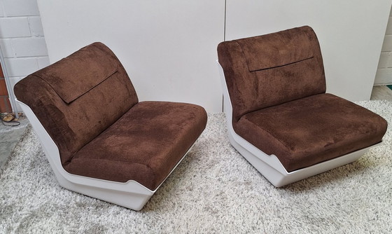 Image 1 of Set di 2 poltrone lounge Space Age, anni '70.