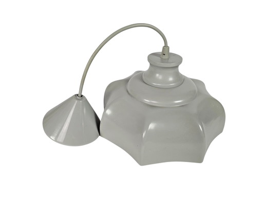 Massif - style Art Déco - lampe suspendue - métal - Belgique - années 70