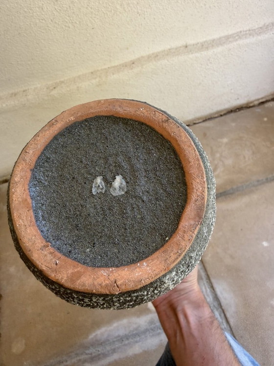 Image 1 of Textured vintage ceramic vase – Brutalist design from the 1970s