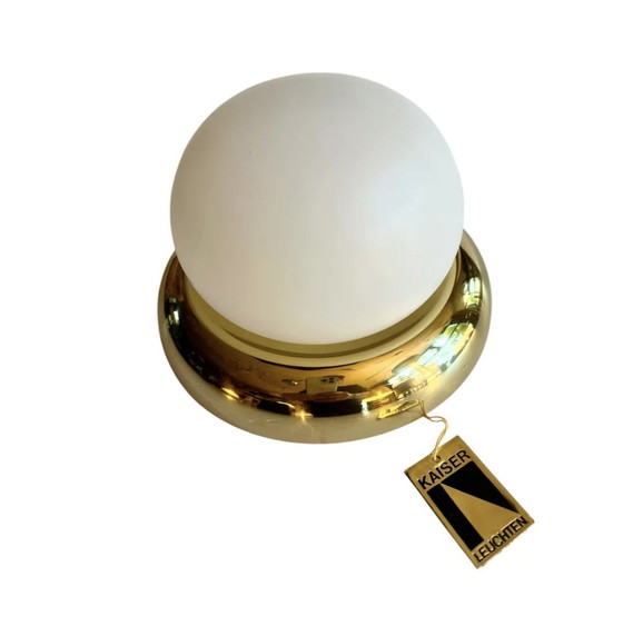 Image 1 of Set vintage di quattro lampade da soffitto di Kaiser Leuchten, Germania, anni '50