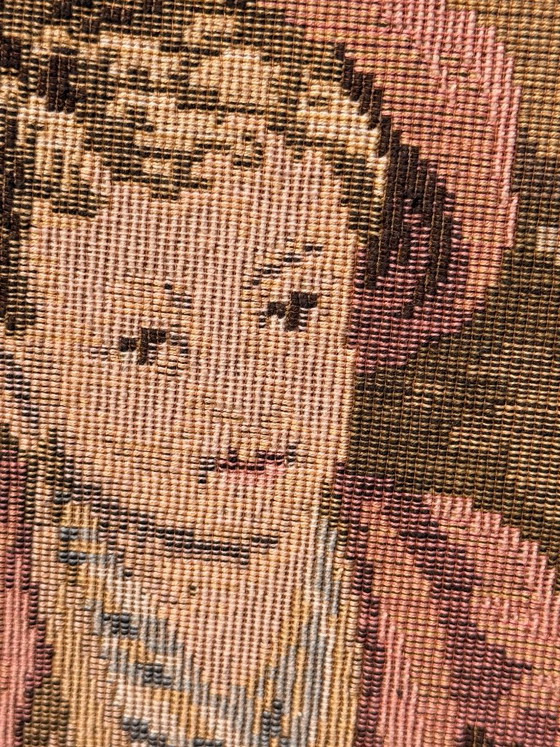 Vintage Aubusson Style Tapestry by Bobyrug 170x140.5 Cm, Wall decoration, Wood, Wool, Multi Color (photo 9 of 17)