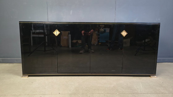 Image 1 of Brass and lacquer sideboard by Pierre Vandel, 1970s