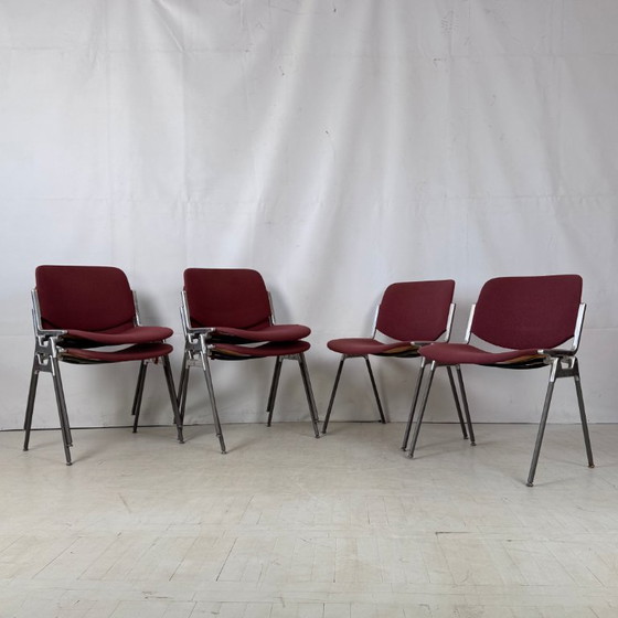 Image 1 of Set di 6 sedie Castelli di Giancarlo Piretti, Italia, anni '80