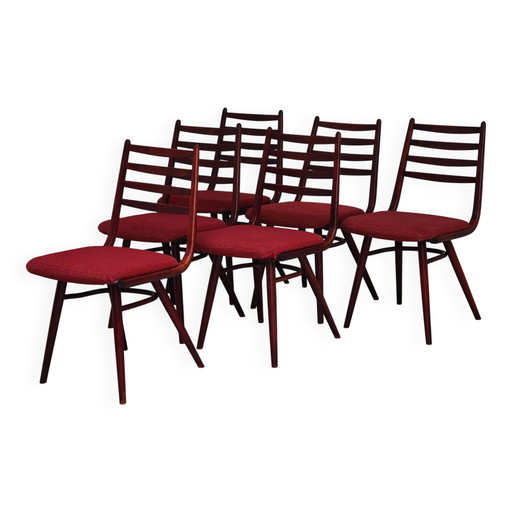 Set von 6 Jitona Sobeslav Stühlen, Tschechoslowakei 1960