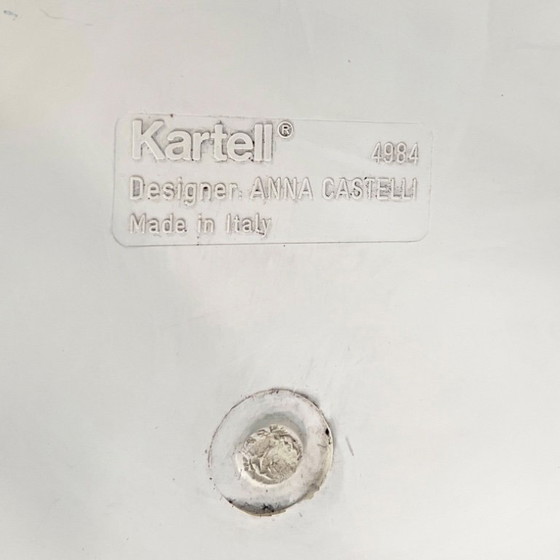 Image 1 of White Laundry Bin by Anna Castelli for Kartell, 1970s