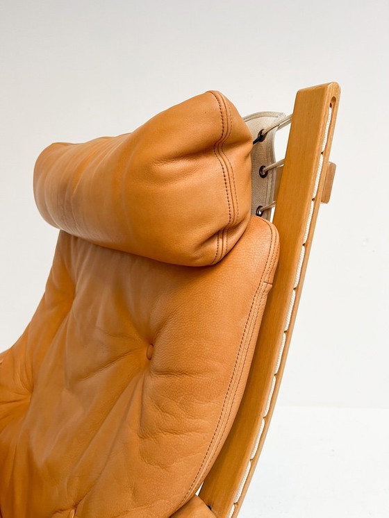 Image 1 of Fauteuil Siesta avec repose-pieds, conçu par Ingmar Relling pour Westnofa, années 1970