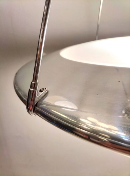 Arteluce Atomic Space Chrome Disk Lamp Mira 'C' by Ezio Didone