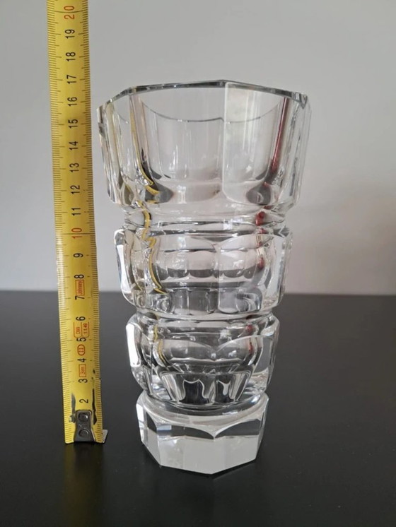 Image 1 of Vase vintage – Moser – Design Josef Hoffmann – Années 1930 – 15,5 cm