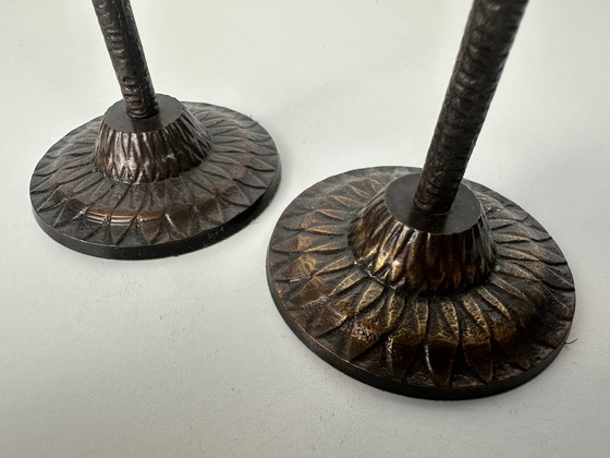 Image 1 of 2x Kerzenhalter in Form von Palmen