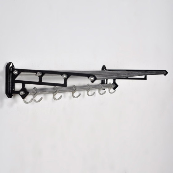 Appendiabiti Art Déco, anni '50 – Metal, Aluminium (photo 3 of 8)