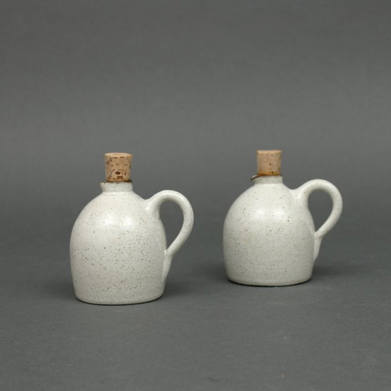 Image 1 of Zaalberg Holland - olie en azijn, peper en zout - Handgevormde aardewerk - Meindert Zaalberg (1907-1989) - model, Vreugde 