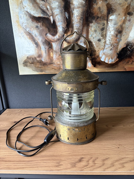 Lampada da nave antica/vintage (Ankerlicht) – Lampade a sospensione, Ottone (photo 4 of 11)