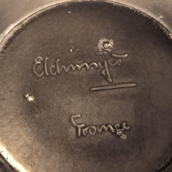 Freeform Tasse Gelb und Schwarz Glasierte Keramik von Elchinger, Frankreich, 1960 – Schalen, Ceramic (photo 14 of 15)