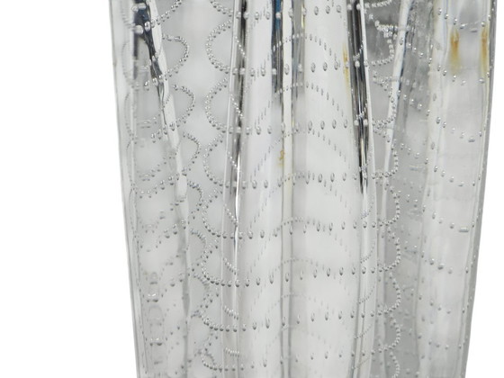 Image 1 of Vaso triangolare in vetro trasparente "a chiodo" - design Floris Meydam - 1956 - prodotto da Glass Factory Leerdam