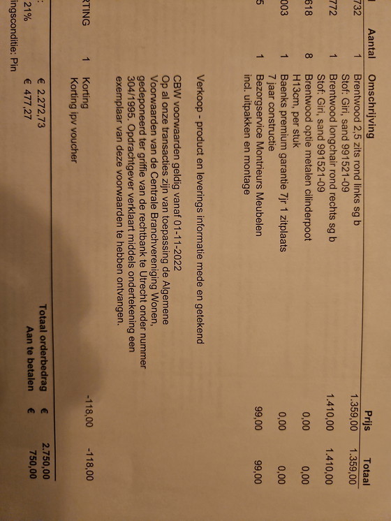 Image 1 of Bellissimo divano Baenks con poltrona